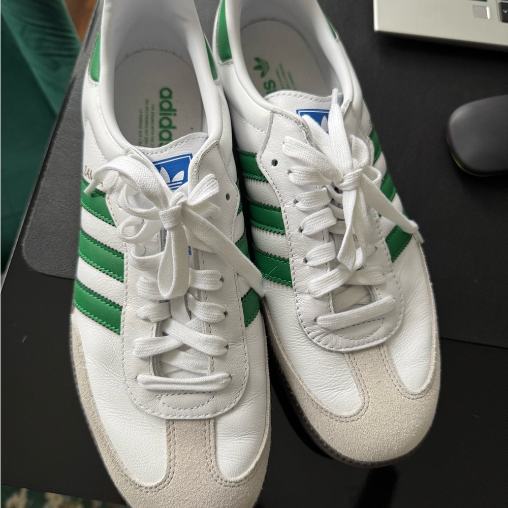 Adidas sambas size 9.5. Worn a few times only. Great condition
